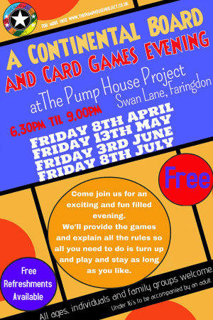 The Pump House Project Games Night