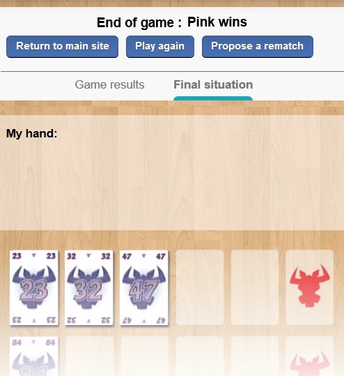 6 Nimmt! on Board Game Arena