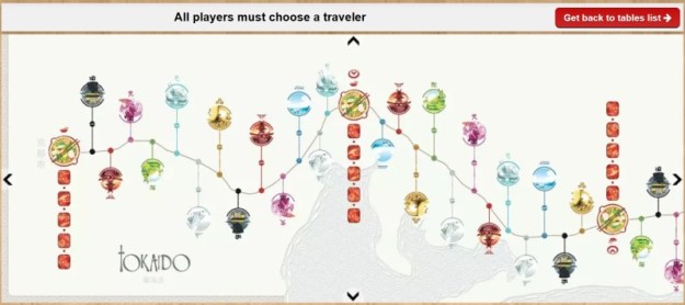 Tokaido on Board Game Arena